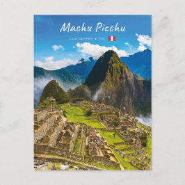 Machu Picchu, Peru - Ruïnes van Inca-citadel Briefkaart