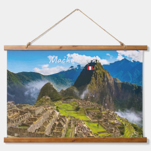 Machu Picchu, Peru - Ruïnes van Inca-citadel Hangend Wandkleed