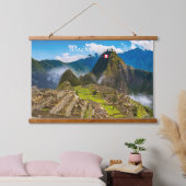 Machu Picchu, Peru - Ruïnes van Inca-citadel Hangend Wandkleed (Slaapkamer)