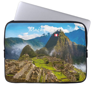 Machu Picchu, Peru - Ruïnes van Inca-citadel Laptop Sleeve