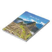 Machu Picchu, Peru - Ruïnes van Inca-citadel Notitieblok (Linkerzijde)