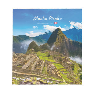 Machu Picchu, Peru - Ruïnes van Inca-citadel Notitieblok