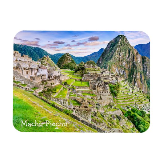Machu Picchu Peru Schilderachtig reizen Magneet (Horizontaal)