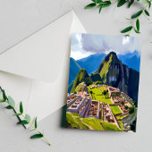 Machu Picchu Peru Schilderij Briefkaart