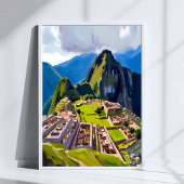 Machu Picchu Peru Schilderij Poster