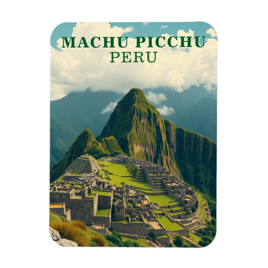 Machu Picchu Peru Souvenir Oude Inca Magneet (Verticaal)