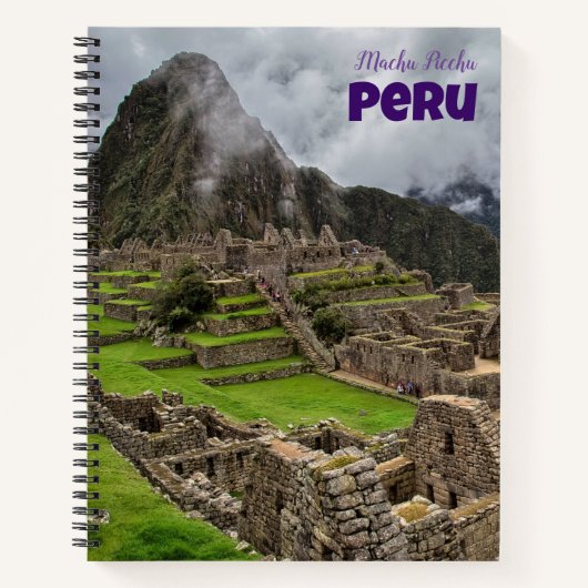 Machu Picchu Peru Spiraal Notebook Notitieboek (Voorkant)