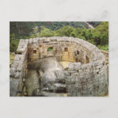 Machu Picchu Peru Temple of the Sun Ruins Briefkaart (Voorkant)