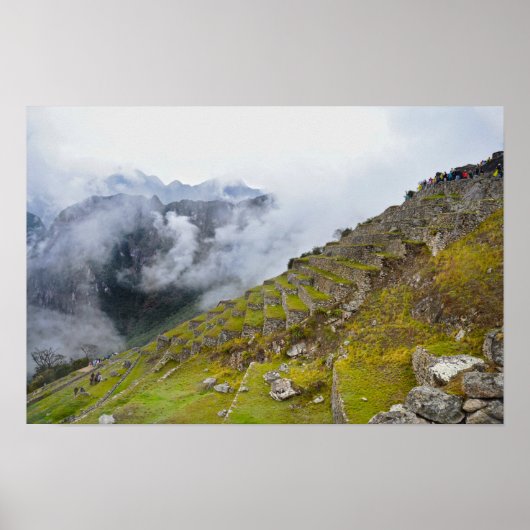 Machu Picchu, Peru, Terrassen Poster (Voorkant)