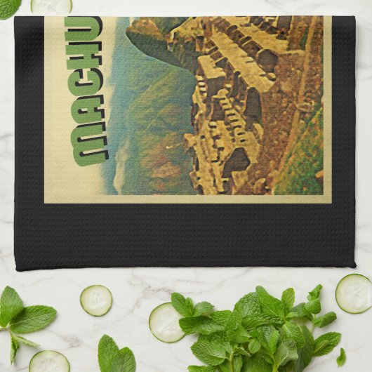 Machu Picchu Peru Theedoek (Gevouwen)