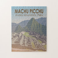 Machu Picchu Peru Travel Art