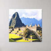 MACHU PICCHU - Peru - uitzicht Canvas Afdruk (Voorkant)