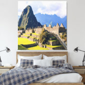 MACHU PICCHU - Peru - uitzicht Canvas Afdruk (Insitu (Slaapkamer))