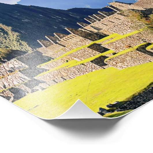 MACHU PICCHU - Peru - uitzicht Foto Afdruk (Hoek)