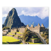 MACHU PICCHU - Peru - uitzicht Foto Afdruk (Voorkant)
