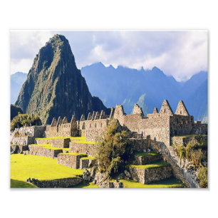 MACHU PICCHU - Peru - uitzicht Foto Afdruk