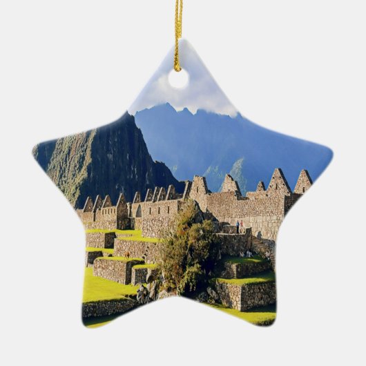 MACHU PICCHU - Peru - uitzicht Keramisch Ornament (Voorkant)