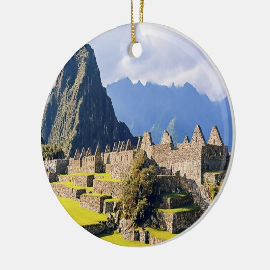 MACHU PICCHU - Peru - uitzicht Keramisch Ornament (Links)
