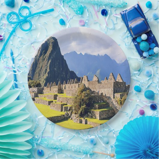 MACHU PICCHU - Peru - uitzicht Papieren Bordje (Feest)
