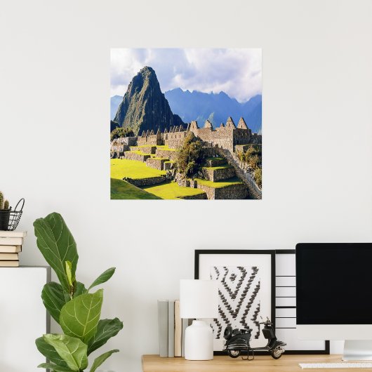 MACHU PICCHU - Peru - uitzicht Poster (Thuiskantoor)