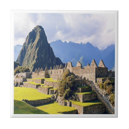 MACHU PICCHU - Peru - uitzicht Tegeltje (Voorkant)