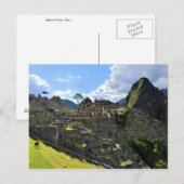 Machu Picchu, Peru, vanmiddag Briefkaart (Voorkant / Achterkant)