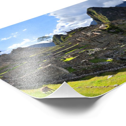 Machu Picchu, Peru, vanmiddag Foto Afdruk (Hoek)