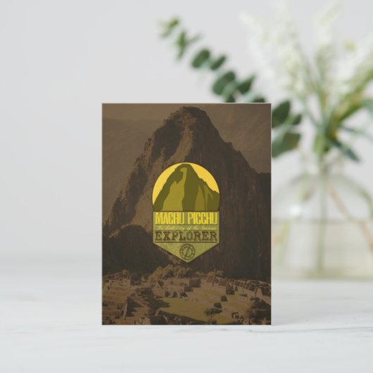 Machu Picchu Peru Verkenner ReisBriefkaart Briefkaart (Staand voorkant)