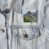 Machu Picchu, Peru Vierkante Button 5,1 Cm (In situ)