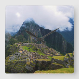 Machu Picchu, Peru Vierkante Klok