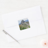 Machu Picchu, Peru Vierkante Sticker (Envelop)