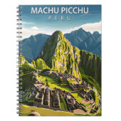 Machu Picchu Peru Vintage Reizen Notitieboek (Voorkant)