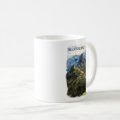 Machu Picchu Peru Waterverf Paint Koffiemok (Voorkant rechts)