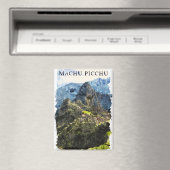 Machu Picchu Peru Waterverf Paint Magneet (Insitu (Vaatwasser))