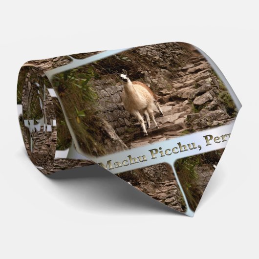 Machu Picchu - Peruaanse lama Stropdas (Opgerold)