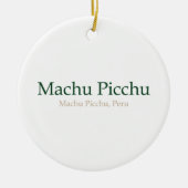 Machu Picchu, PeruMachu Picchu Keramisch Ornament (Voorkant)