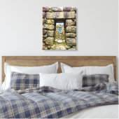 Machu Picchu Portal Uitgerekt Canvas Afdrukken (Insitu (Slaapkamer))