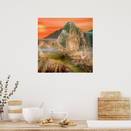 Machu Picchu poster (Keuken)