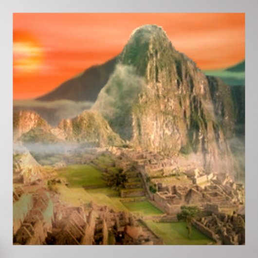 Machu Picchu poster (Voorkant)