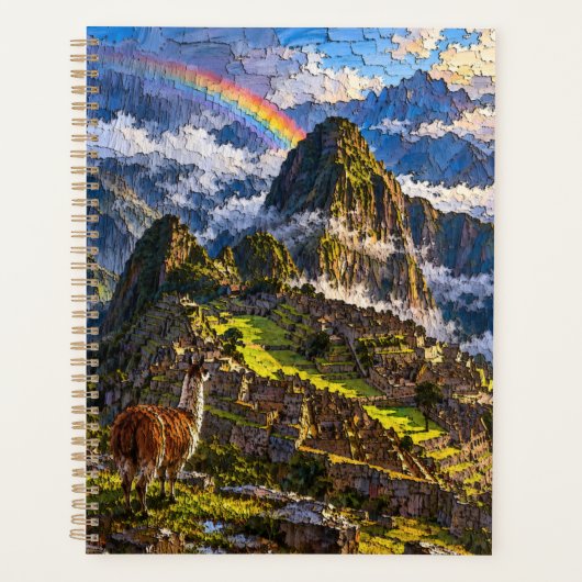 Machu Picchu Regenboog Planner (Voorkant)