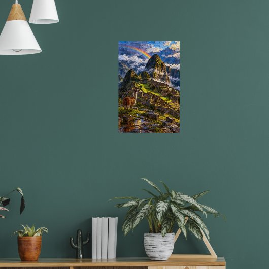 Machu Picchu Regenboog Poster (Woonkamer 1)