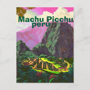Machu Picchu Reisansichtkaart, Peru Reis Kunst, Ma Briefkaart