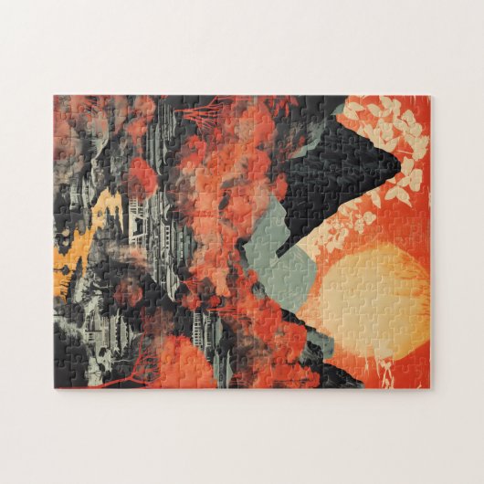 Machu Picchu Reizen Kunst puzzel Legpuzzel (Horizontaal)