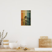 Machu Picchu Retro Reizen Poster (Keuken)