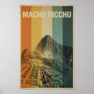 Machu Picchu Retro Reizen Poster