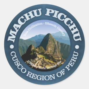 Machu Picchu Ronde Sticker