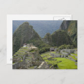 Machu Picchu, ruïnes of Inca city, Peru. 2 Briefkaart (Voorkant / Achterkant)