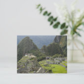 Machu Picchu, ruïnes of Inca city, Peru. 2 Briefkaart (Staand voorkant)