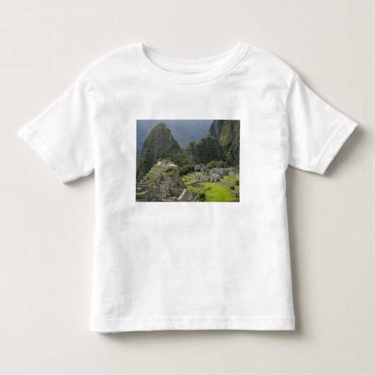 Machu Picchu, ruïnes of Inca city, Peru. 2 Kinder Shirts (Voorkant)
