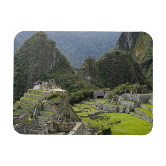 Machu Picchu, ruïnes of Inca city, Peru. 2 Magneet (Horizontaal)